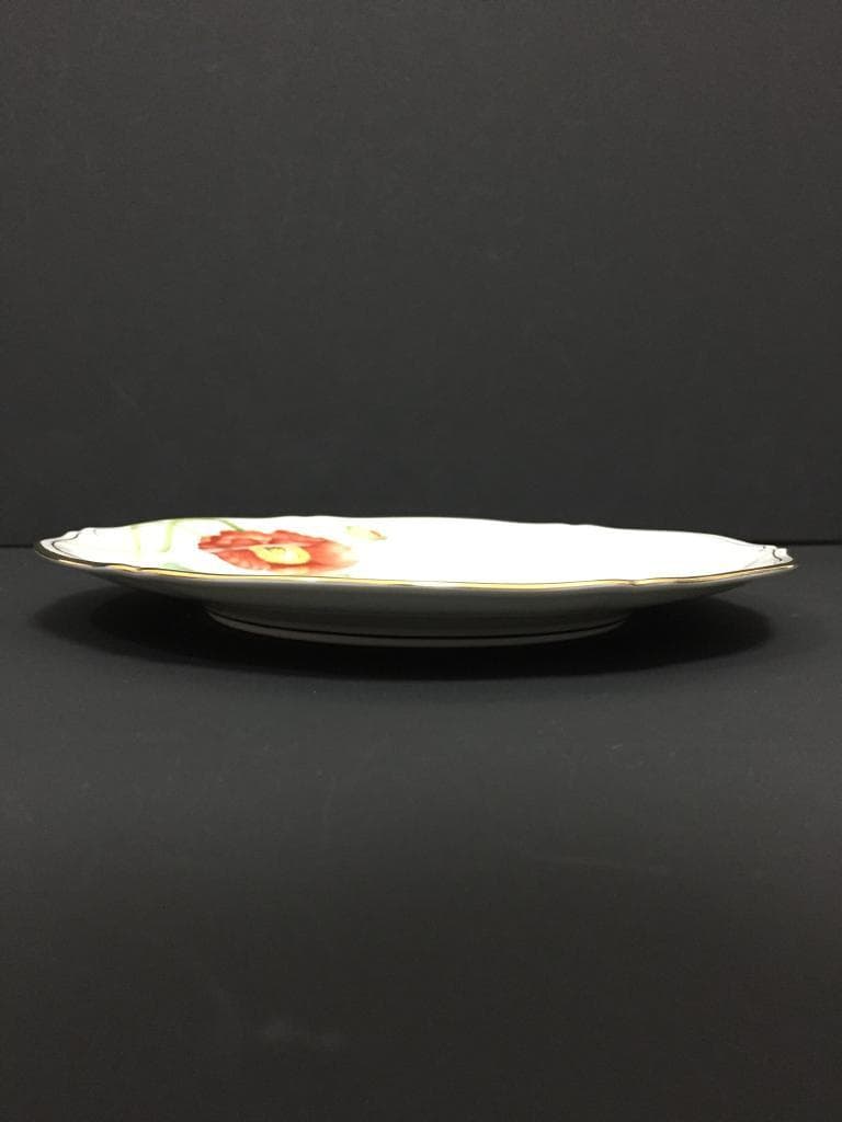 大倉陶園／The Okura　ポピー　20cmケーキ皿　977215