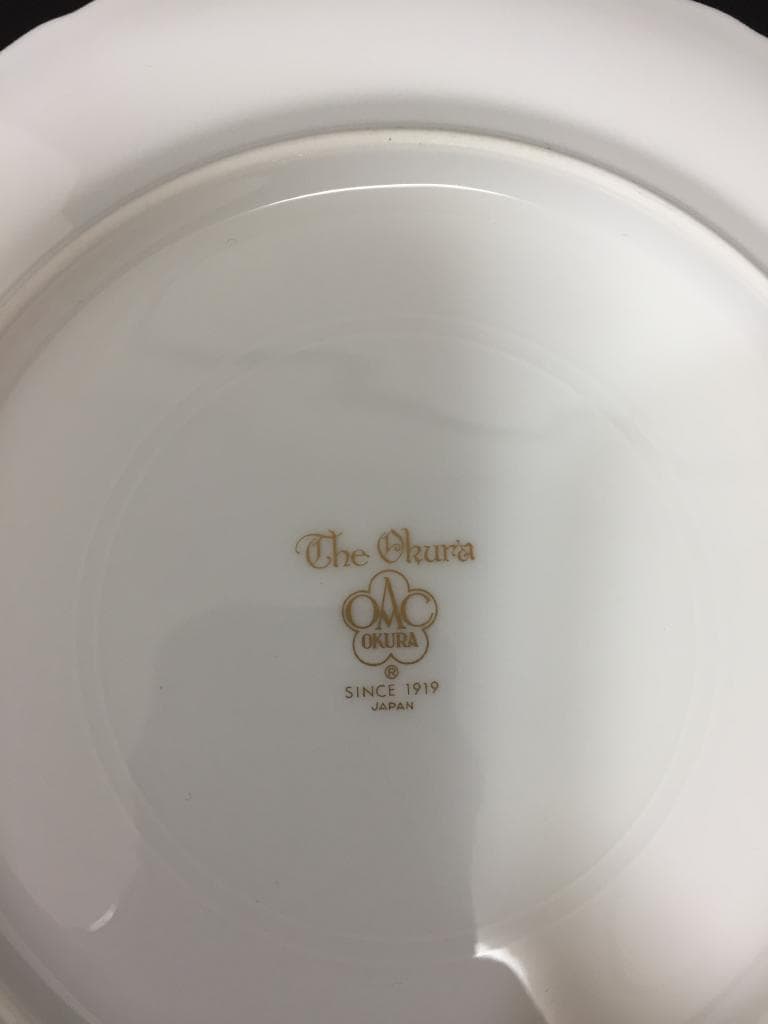 大倉陶園／The Okura　ポピー　20cmケーキ皿　977215