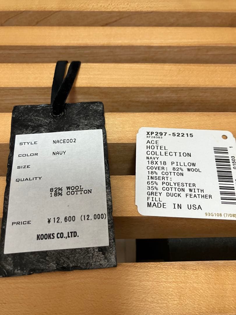 正規品 ナンバーナインクッションACE HOTEL エースホテル ペンドルトン