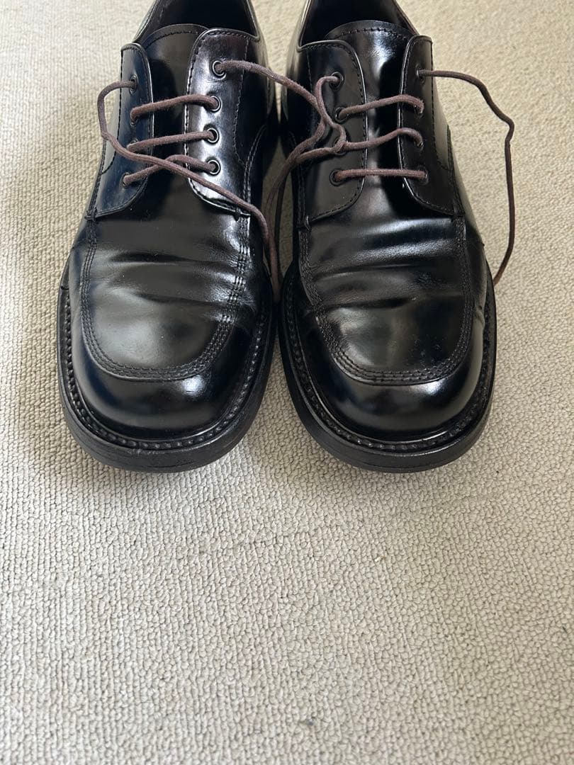 靴 prada archive square toe derby shoes 90s