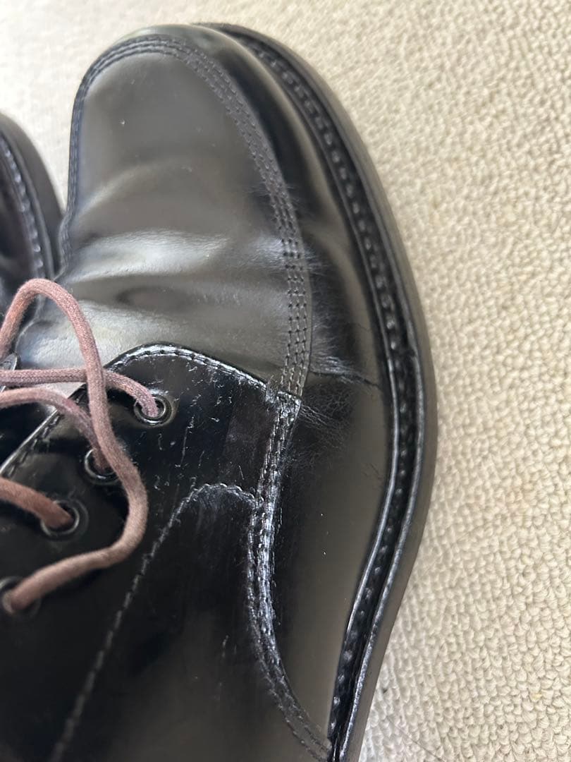 靴 prada archive square toe derby shoes 90s