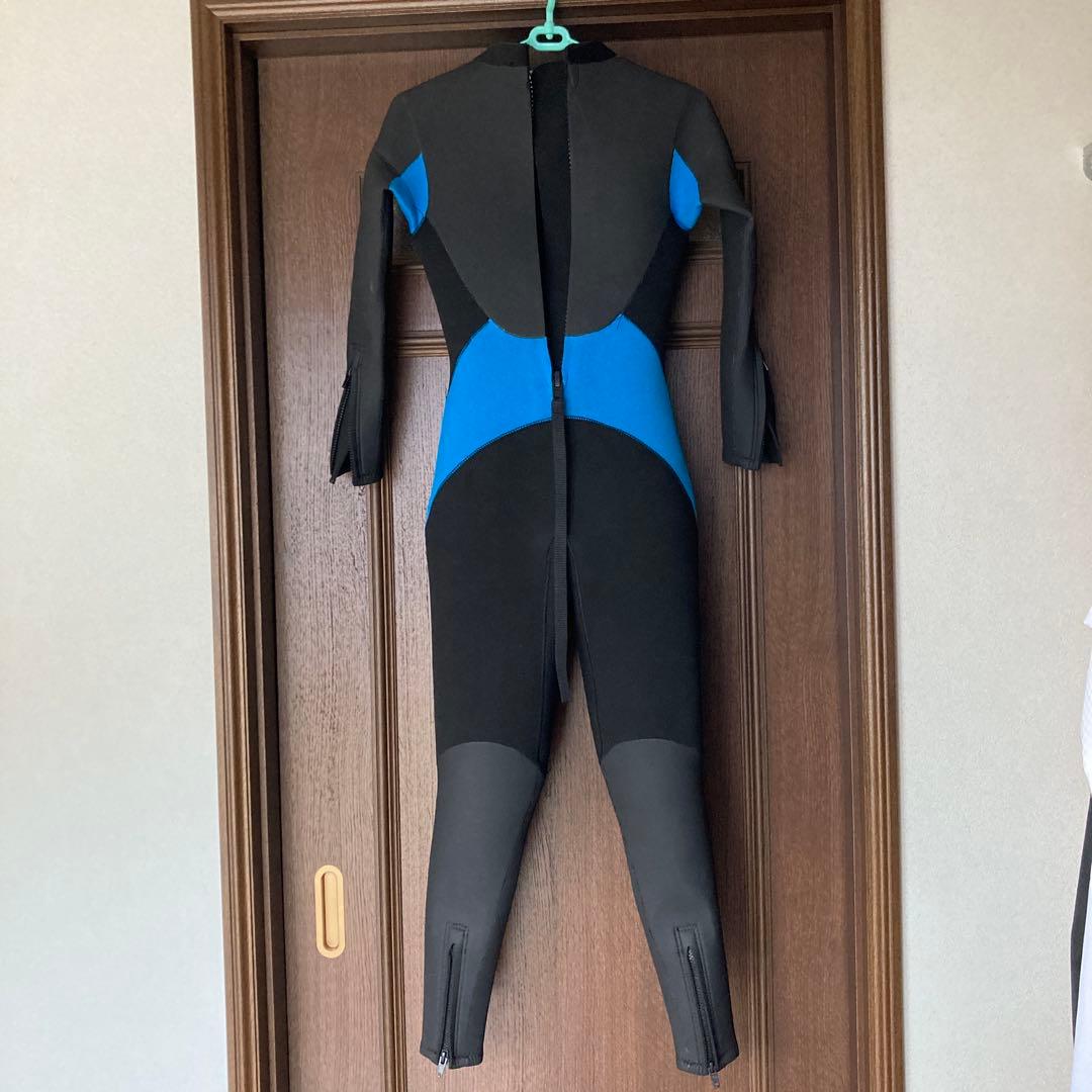 AQA キッズウェットスーツ 150CM 黒/青