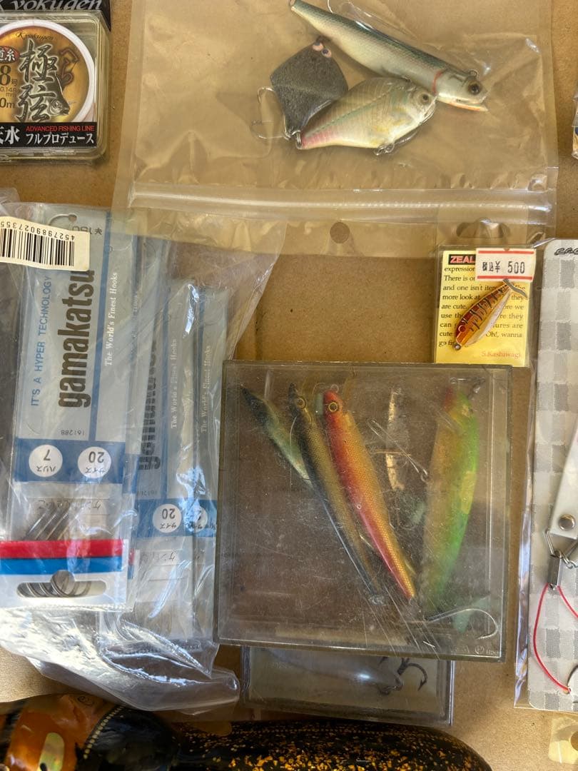 ハードルアーとナイロンラインセット