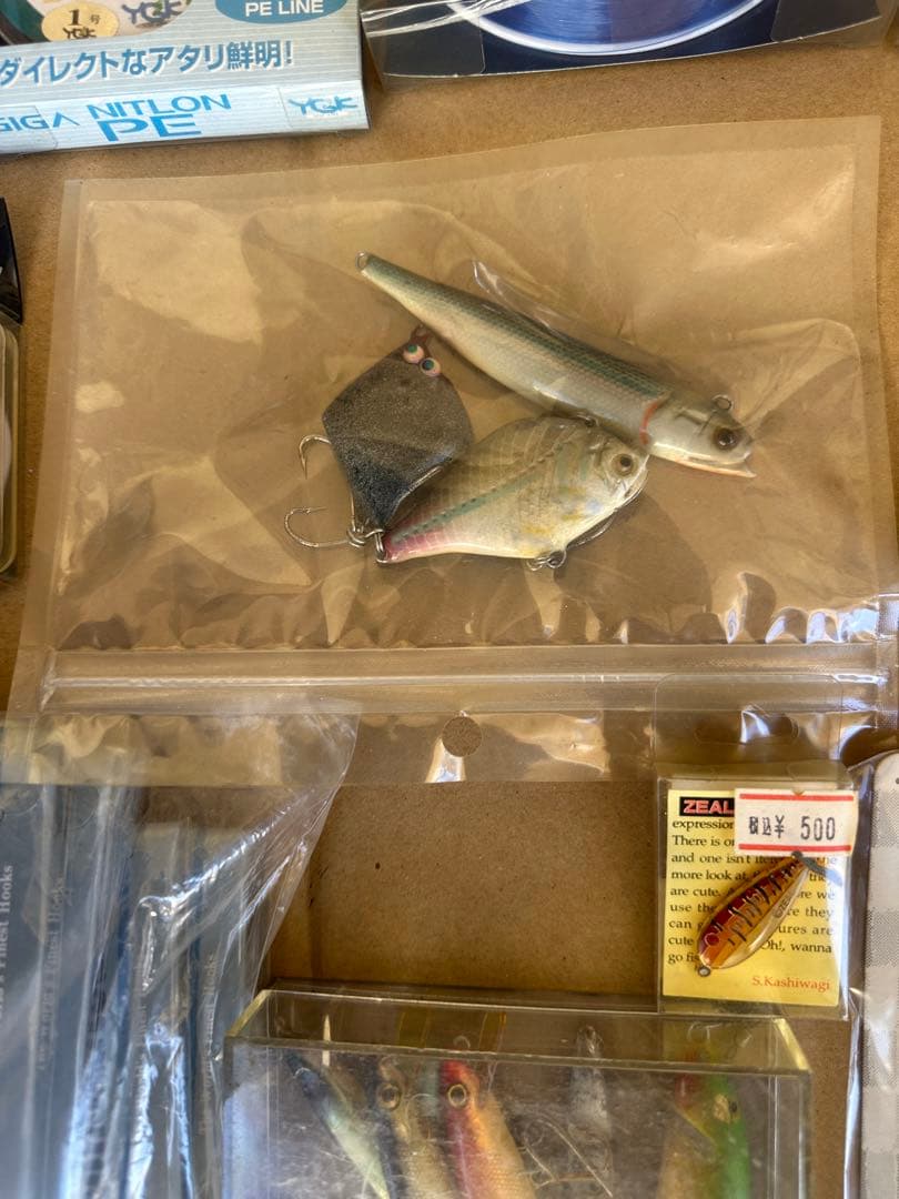 ハードルアーとナイロンラインセット