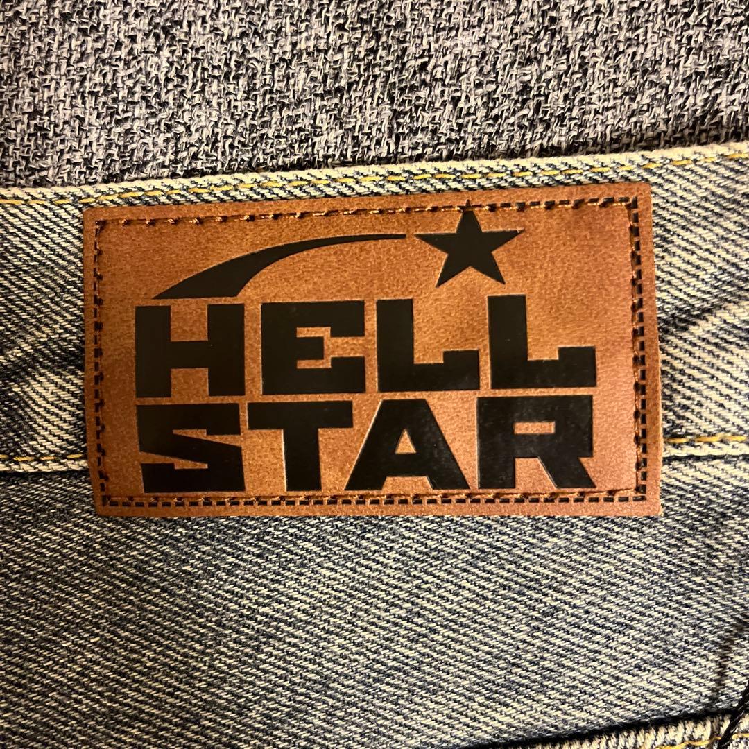 【極美品】 HELLSTAR ダメージ デニムパンツ