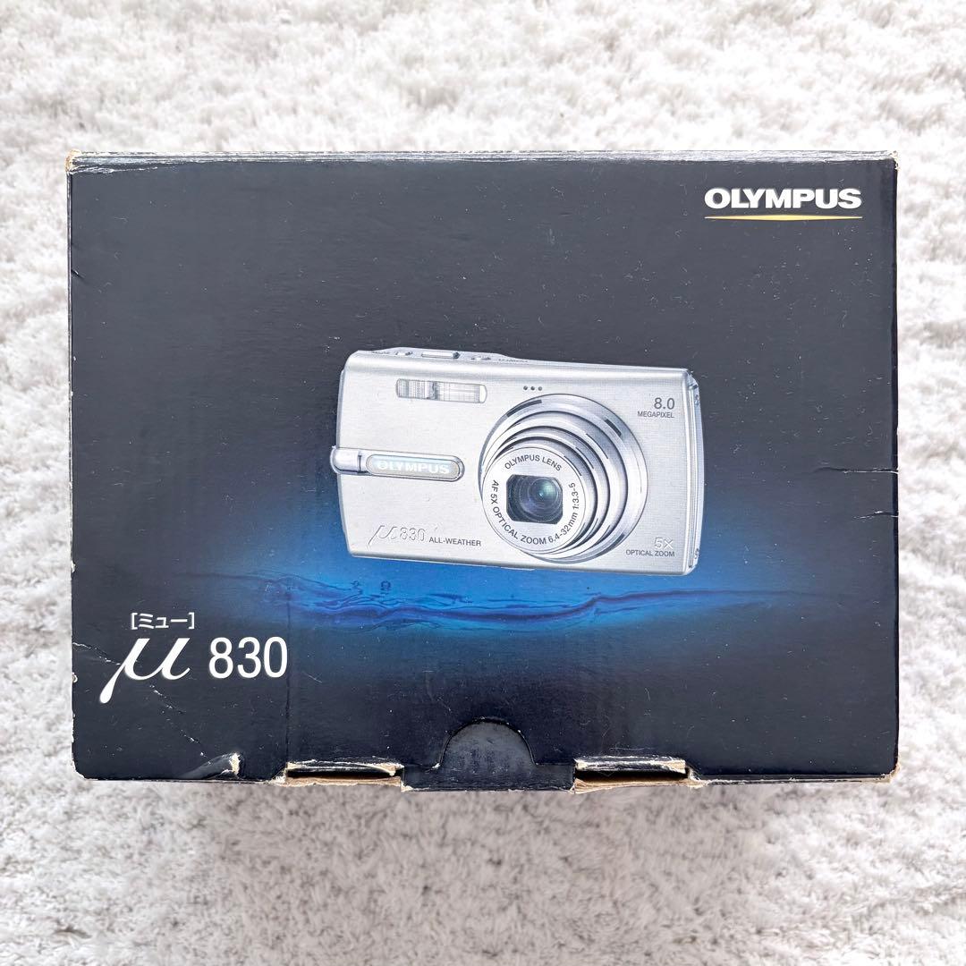 【動作確認済】OLYMPUS オリンパス μ830 レトロコンデジ シルバー