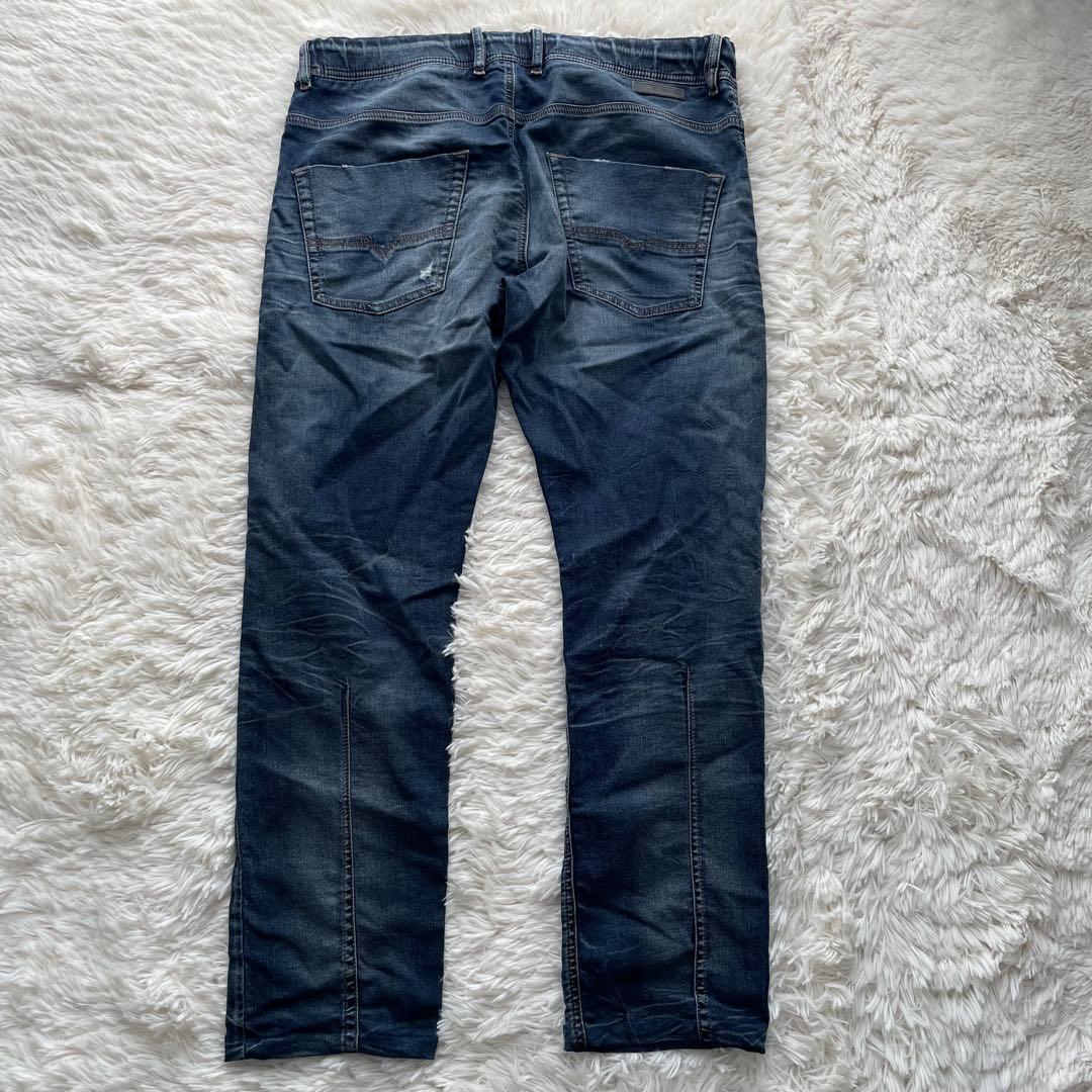 極美品✨ディーゼル　デニムパンツ　ジョグジーンズ　ドローコード　洗える　XL