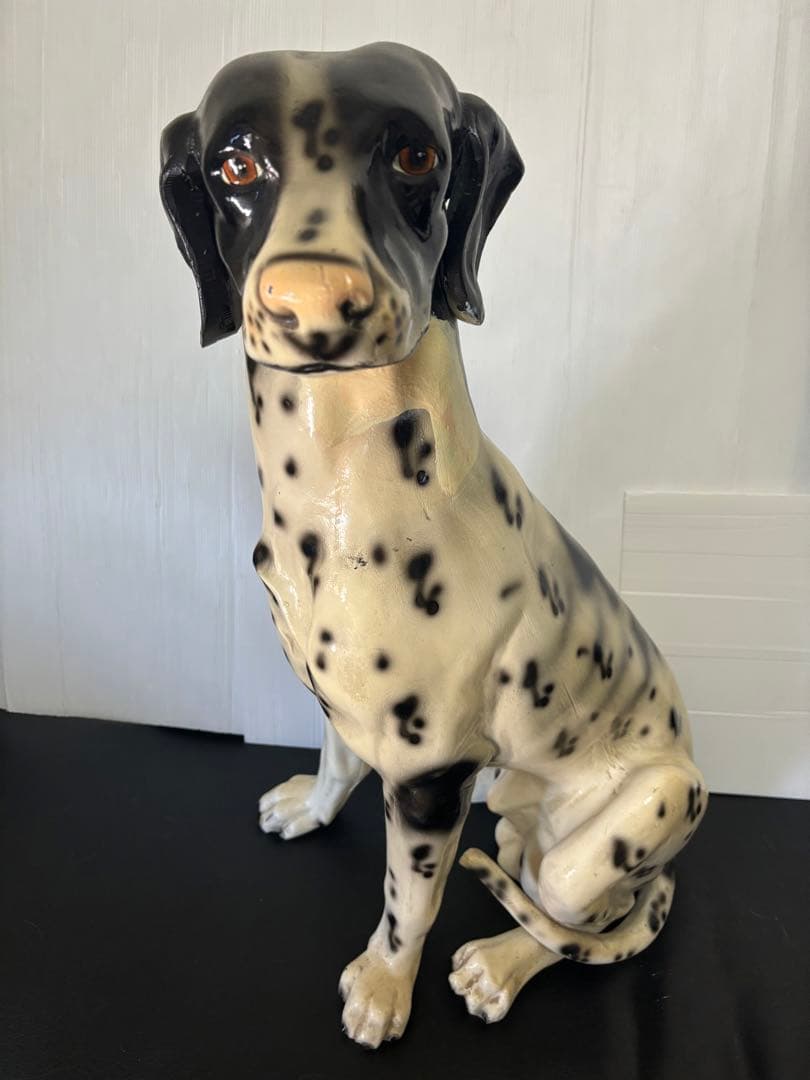 【希少‼️】ダルメシアン　犬の置物　FRP 素材
