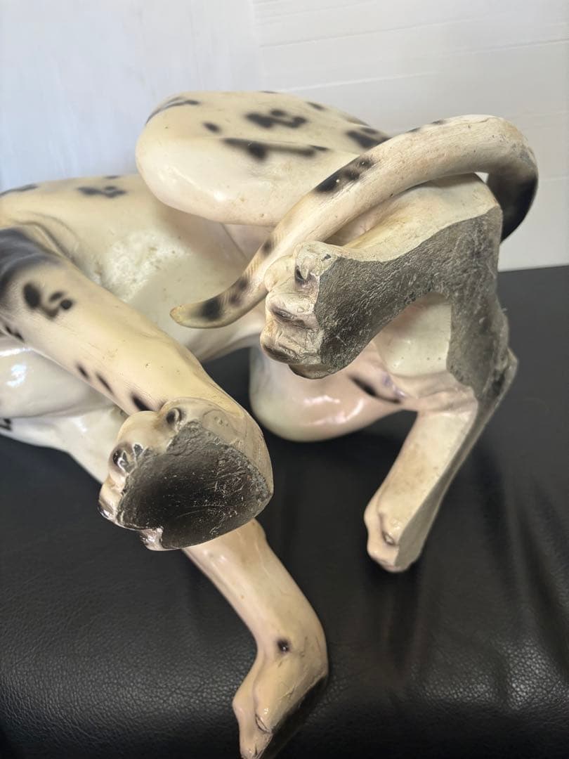 【希少‼️】ダルメシアン　犬の置物　FRP 素材