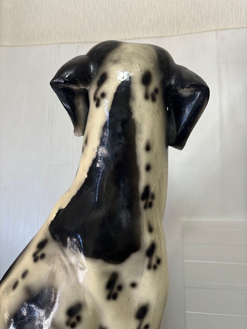 【希少‼️】ダルメシアン　犬の置物　FRP 素材