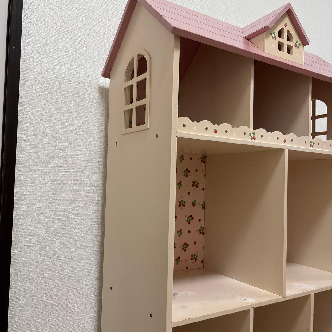 希少　マザーガーデン　本棚　シェルフ　棚　木製ラック　おもちゃ収納　リカちゃん家