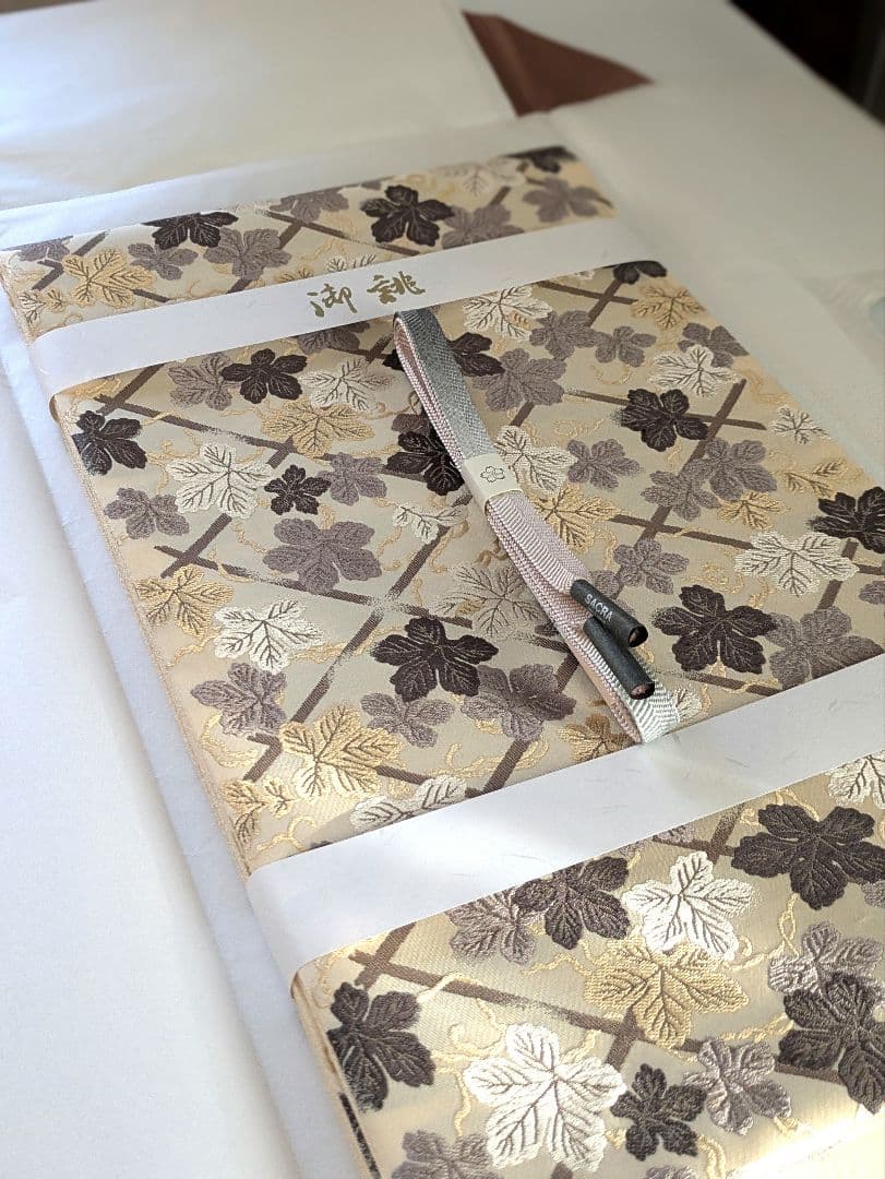 N*Y様 正絹西陣織名門岡文謹製洒落袋帯お仕立て上がり