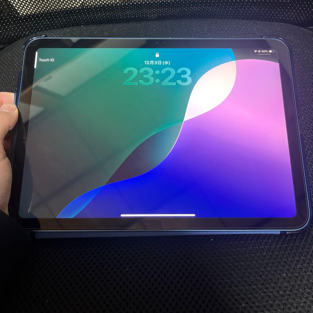 iPad A16 (第11世代) ブルー 本体 フィルム ケース付き
