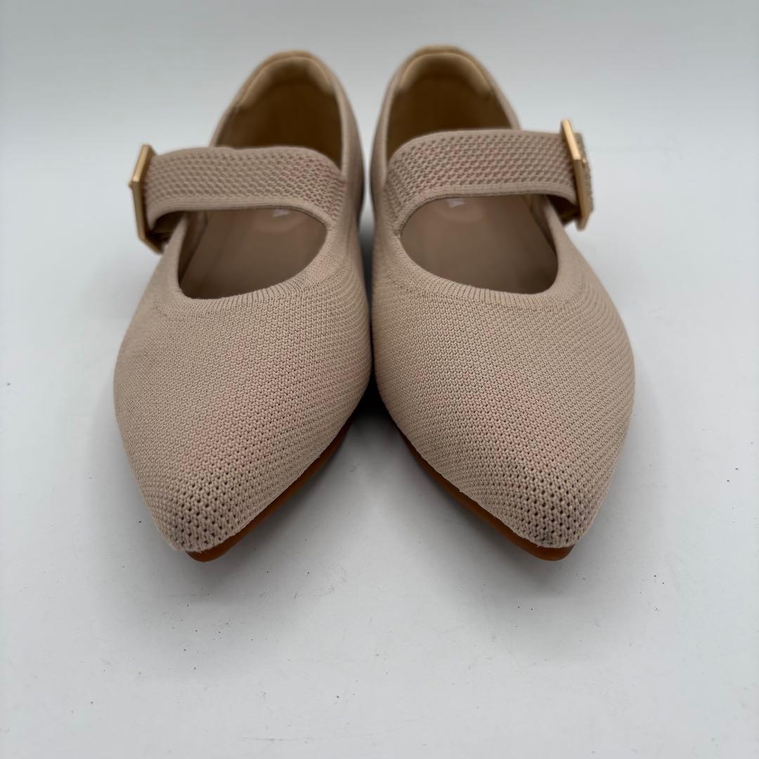 ビバイア 【23.5】マリア　ポインテッドトゥ メリージェーン フラットシューズ