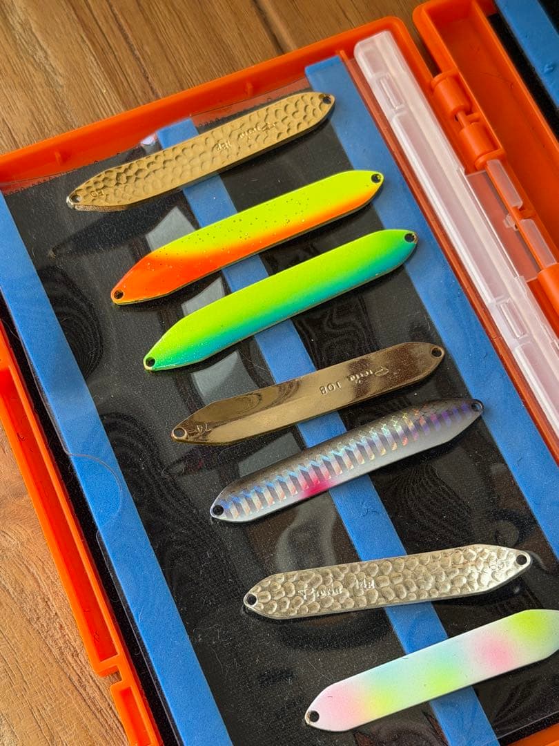 プロビア・MTレイクス　スプーンセット 20個 その他ルアー・オレンジケース付き