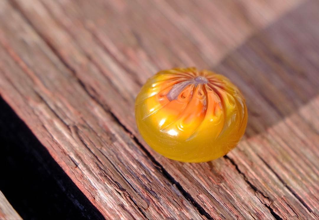 ゴビ石−1332 ゴビ瑪瑙　彫刻　『和菓子』