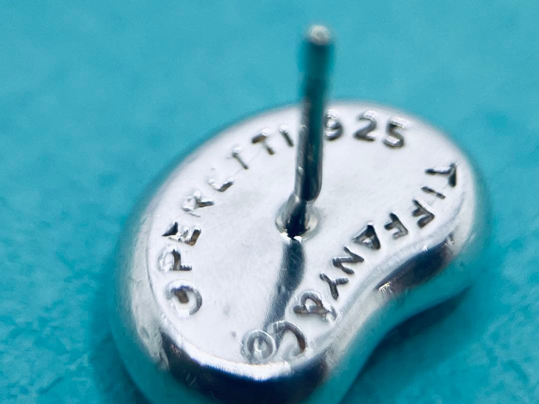 c865 ティファニー　ビーン　ピアス　シルバー　925 片側　ビーンズ