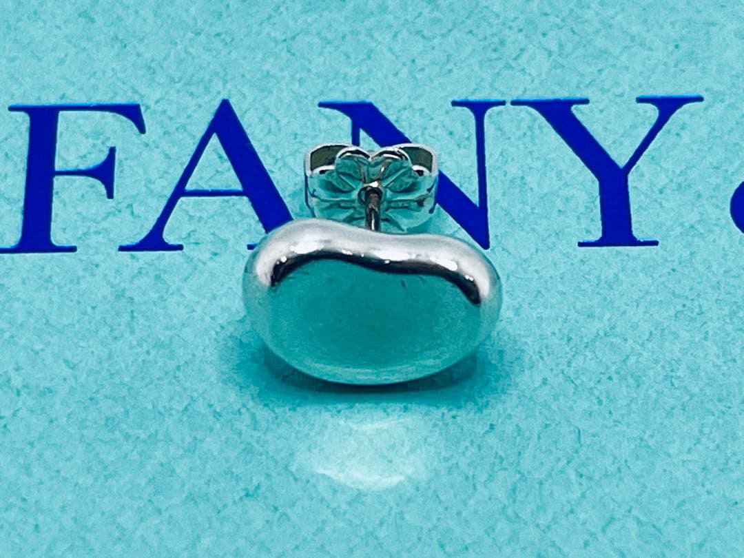 c865 ティファニー　ビーン　ピアス　シルバー　925 片側　ビーンズ