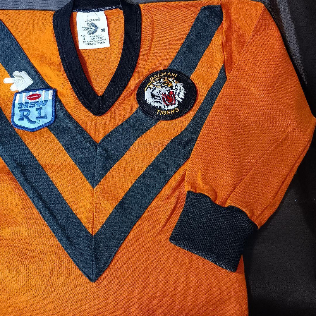 バルメイン タイガース ラグビージャージ 90年代 ヴィンテージ キッズ