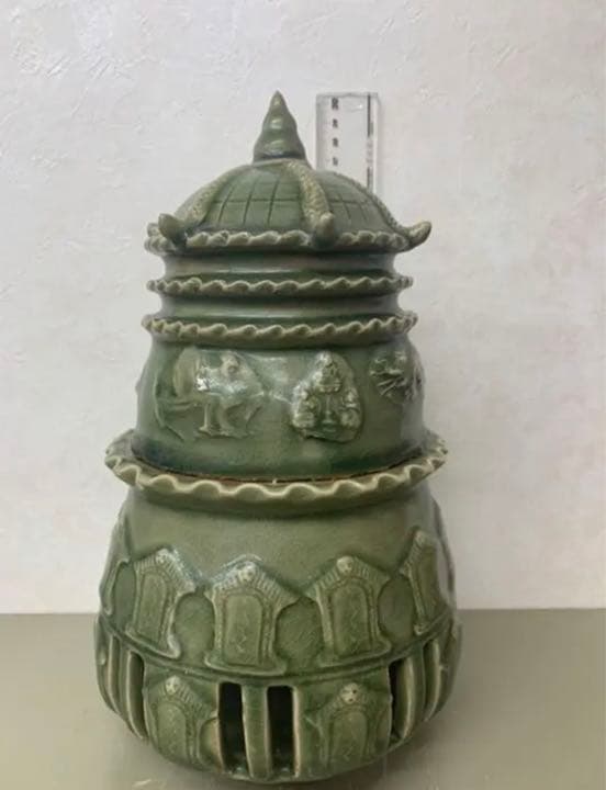 中国元•明竜泉窯蔵　骨董　古美術　唐物コレクション　江戸アンティーク青磁　縁起物