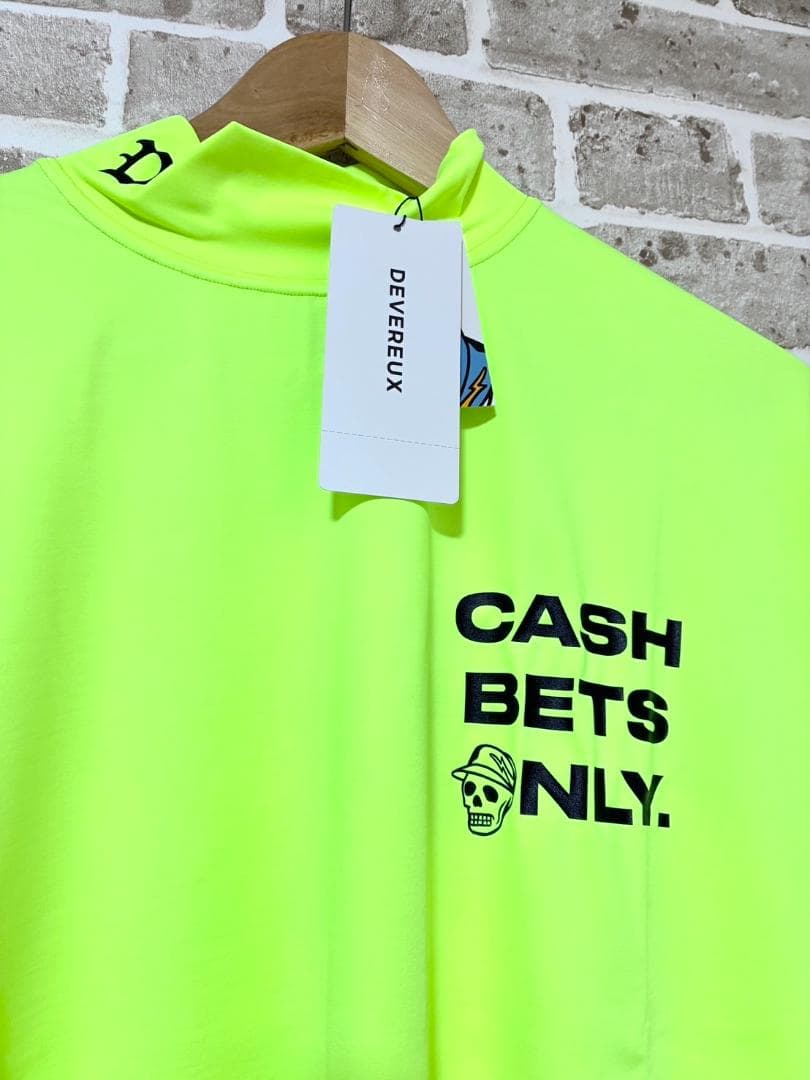 【新品】デヴァローゴルフ DEVEREUX GOLF 半袖モックネック Mサイズ