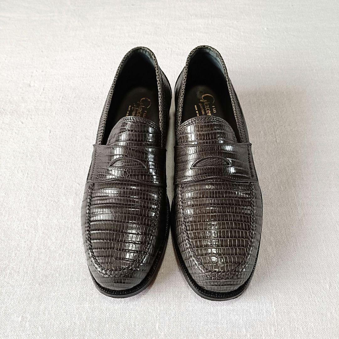 F.LLI Giacometti FG123 リザード ローファー 42