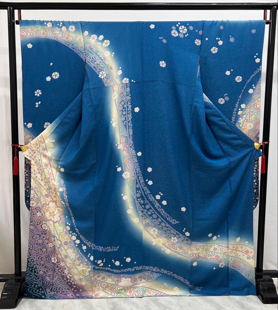 振り袖　フルセット　長襦袢　朧　金彩加工　刺繍入り　金通し　成人式　711