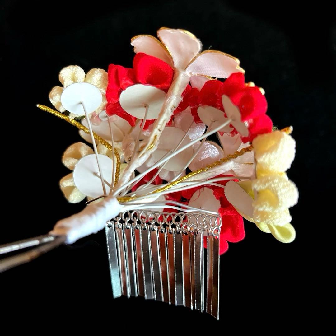専用です。 日本髪 髪飾り 七五三(7歳) (紅白・桜)
