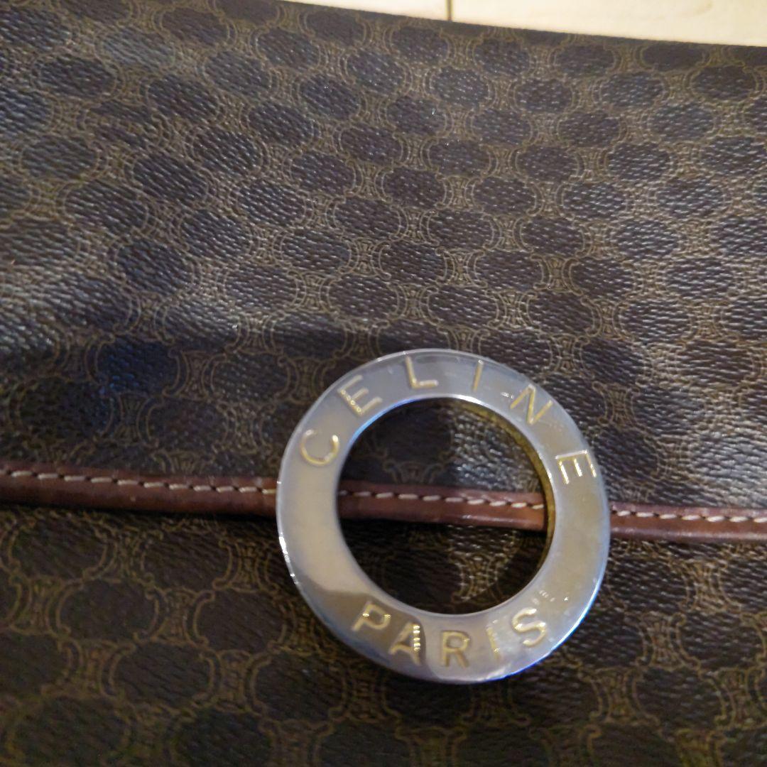 OLD CELINE マカダム ヴィンテージ ショルダーバッグ　サークルロゴ