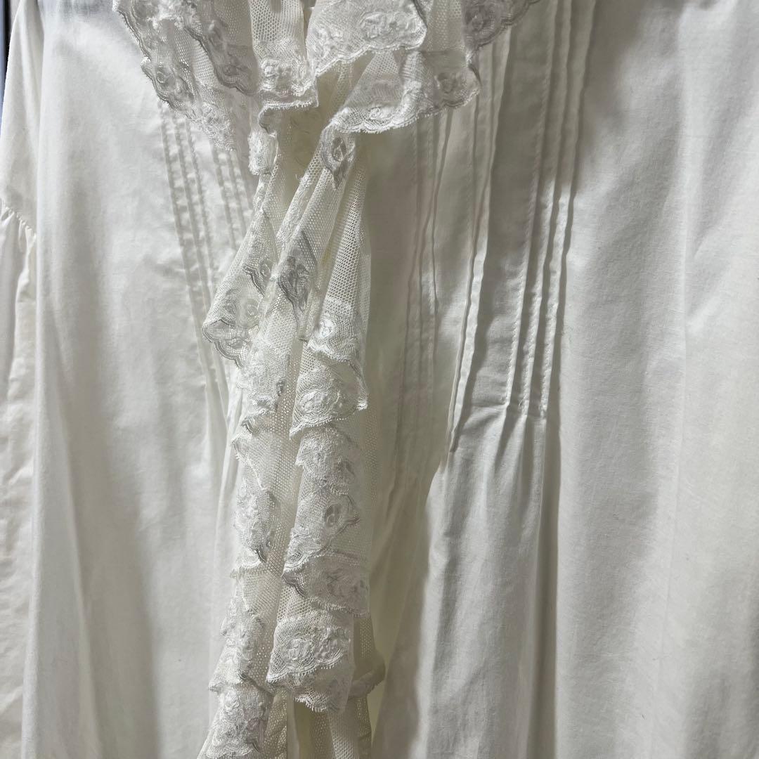 Bilitis dix-sept ans ホワイトシャツ ブラウス フリルレース