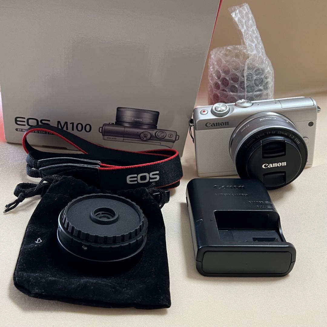 Canon EOS M100 ダブルレンズキット ホワイト＋Utulens