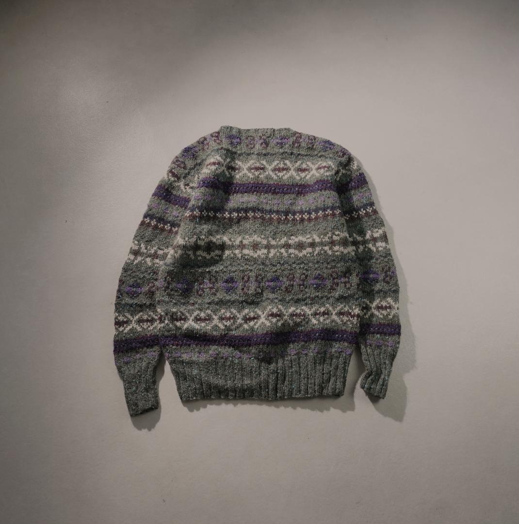 POLO by RalphLauren ノルディック柄ニット カーキ/CZ129