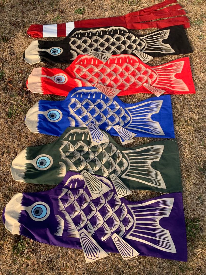 歌川広重「名所江戸百景 水道橋駿河台」手染め鯉のぼり　緑　1.5mセット鯉のぼり