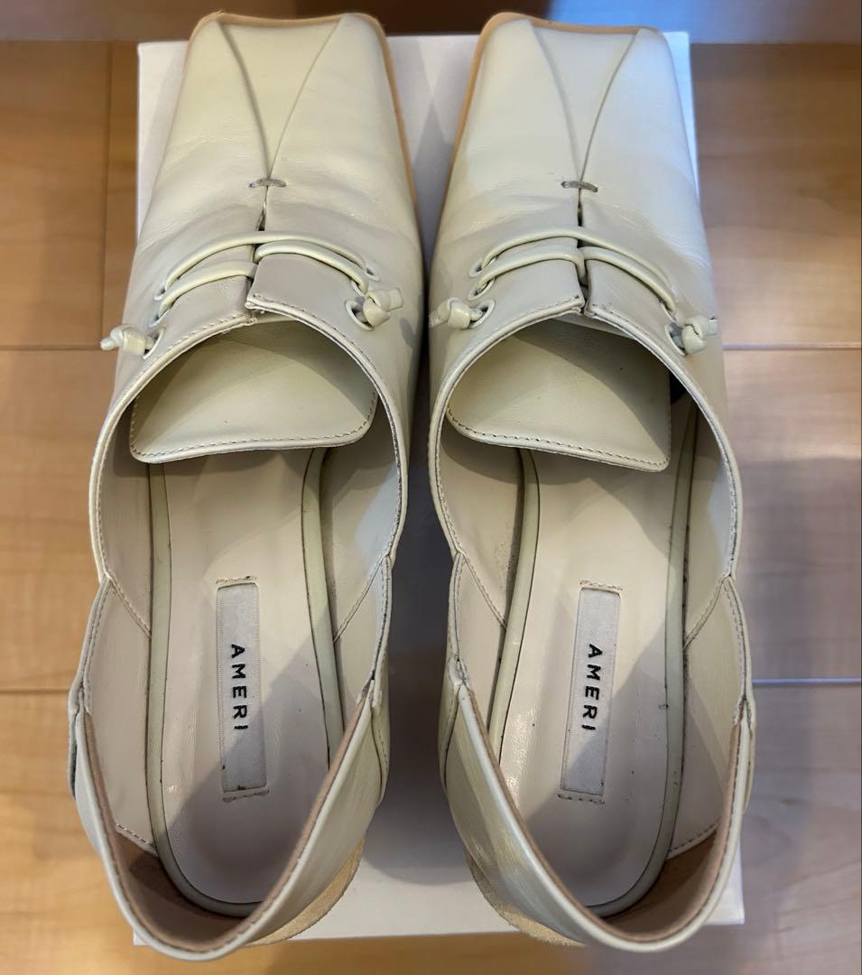 靴 ameri vintage 2WAY SQUARE LOAFERS