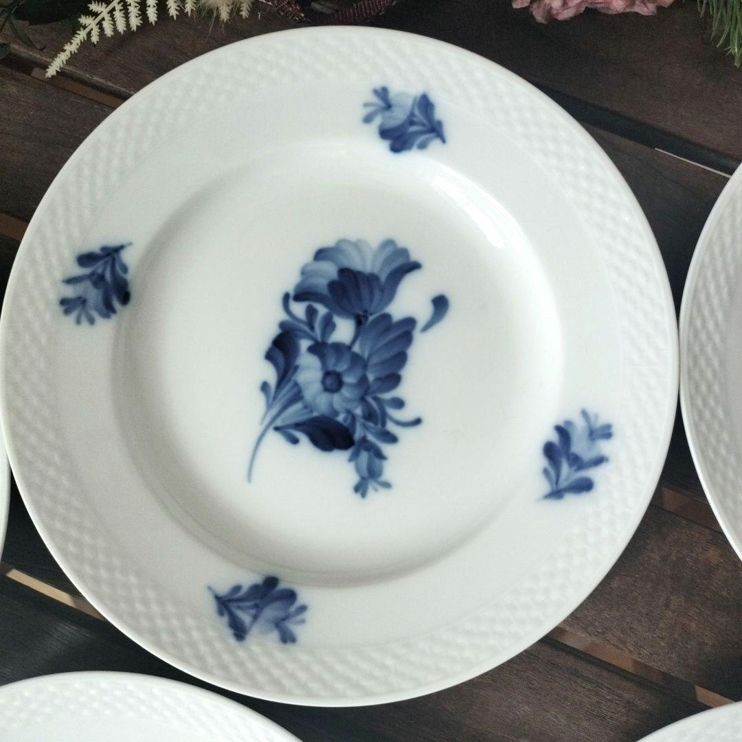 ロイヤルコペンハーゲン ブルーフラワー プレート5枚セット（直径21.5センチ）