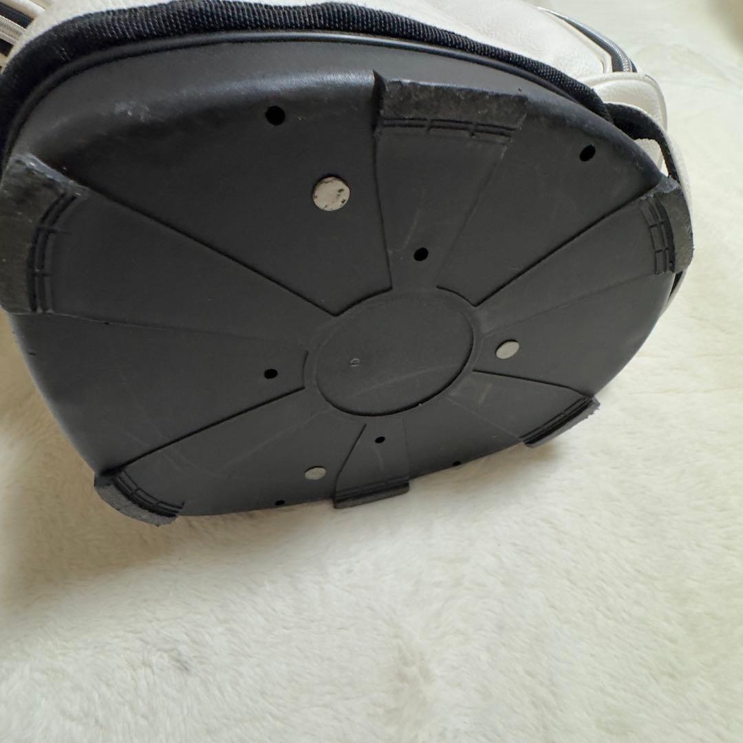 美品Admiral ゴルフ　キャリバッグ　ホワイト　カバーあり合皮