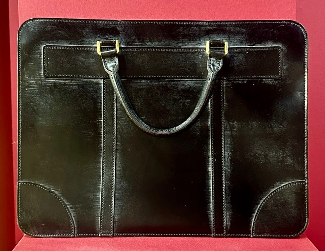 GANZO ブリーフケース 東京青山本店にて購入 長期保管品