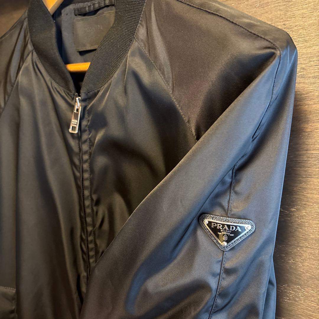 PRADA ブラック ナイロンジャケット　MA-1