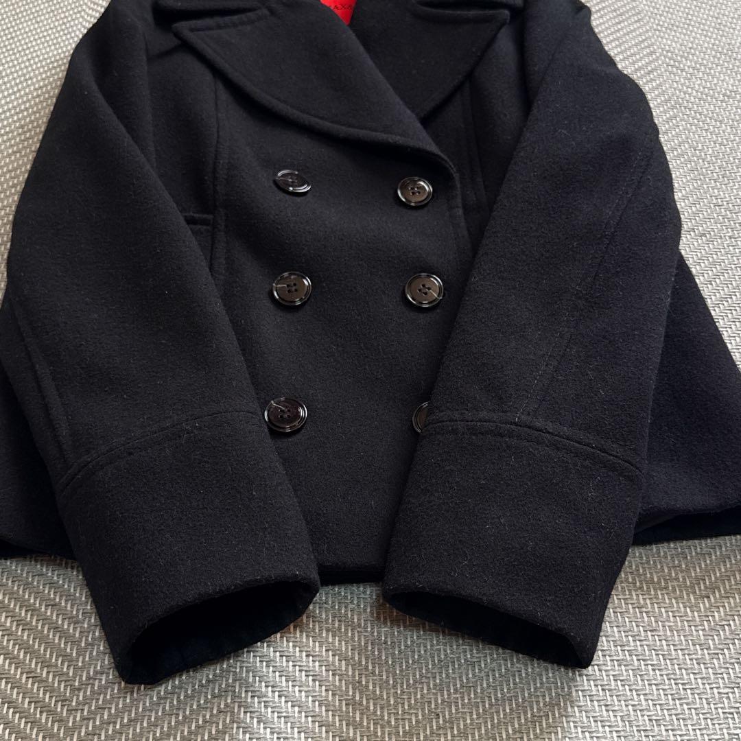 極美品 MAX&Co. MaxMara 現行モデル ピーコート 黒 イタリア製