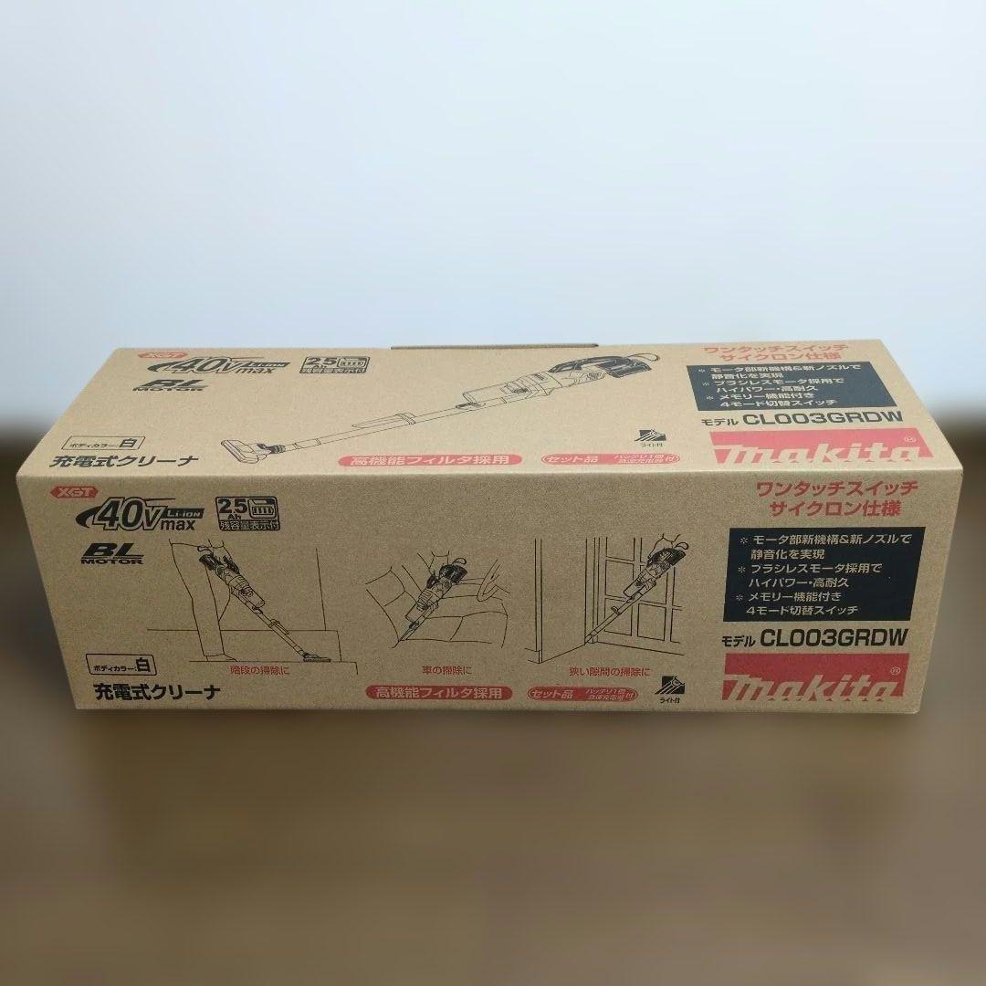 マキタ 充電式クリーナー CL003GRDW 40V　白 バッテリー新品x1個