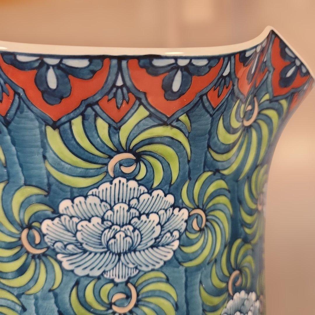 M*n様 藤井勝雲　大作　飾り壺　総手書き　高さ約45.5cm　共箱