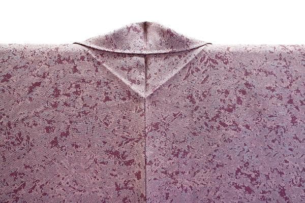 ★専用★美品 訪問着 紅藤色 縮緬地 枝葉 身丈165cm 裄丈68cm お洒落