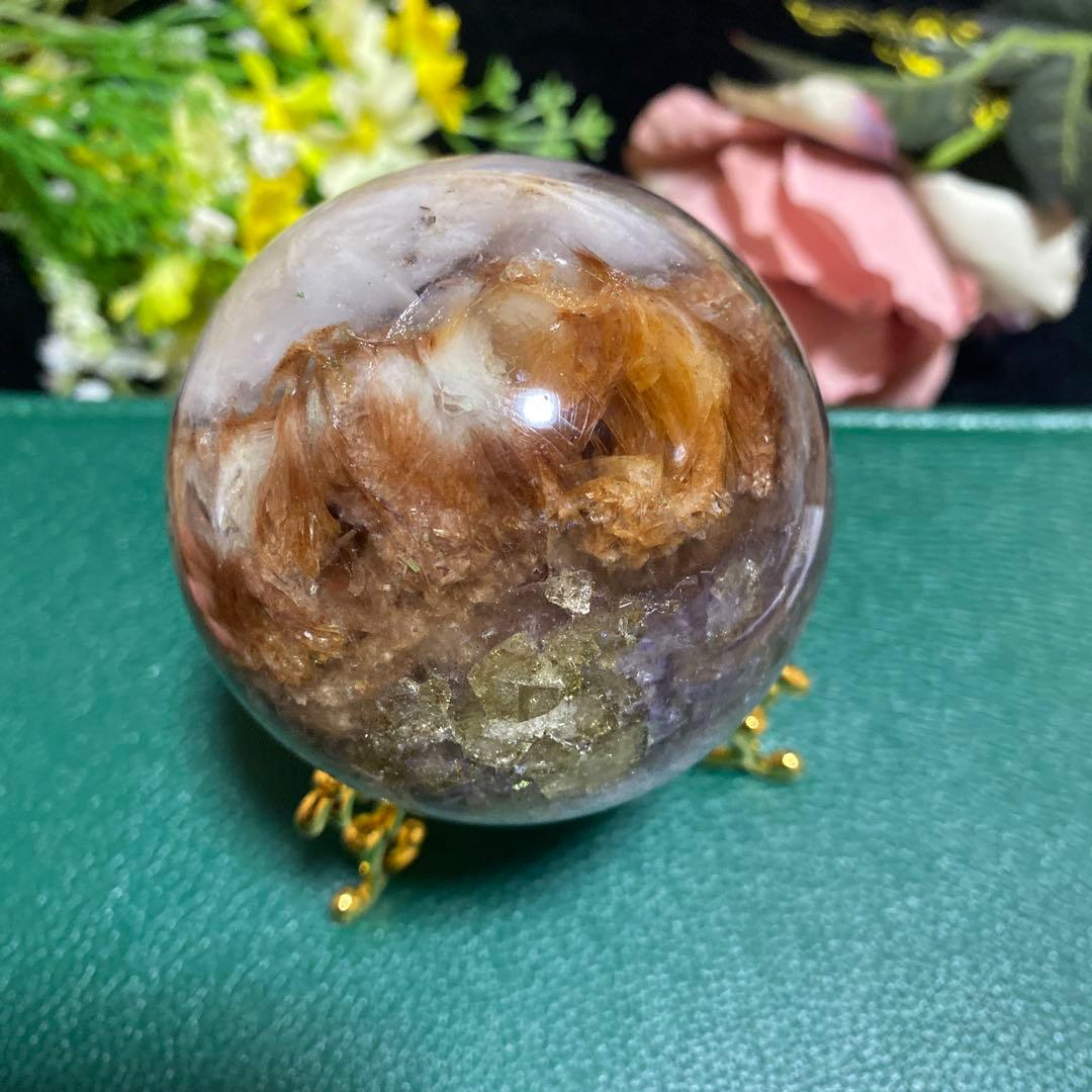 レア インナーモンゴル産フローライト スフィア ❷