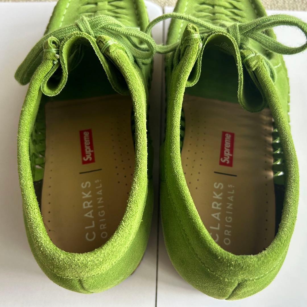 supreme × clarks Woven Wallabee グリーン