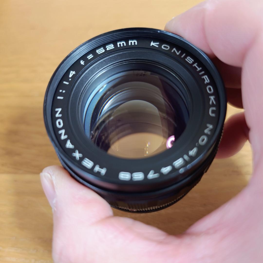 【中古・良品】小西六 HEXANON 52mm f1.4 LMマウント