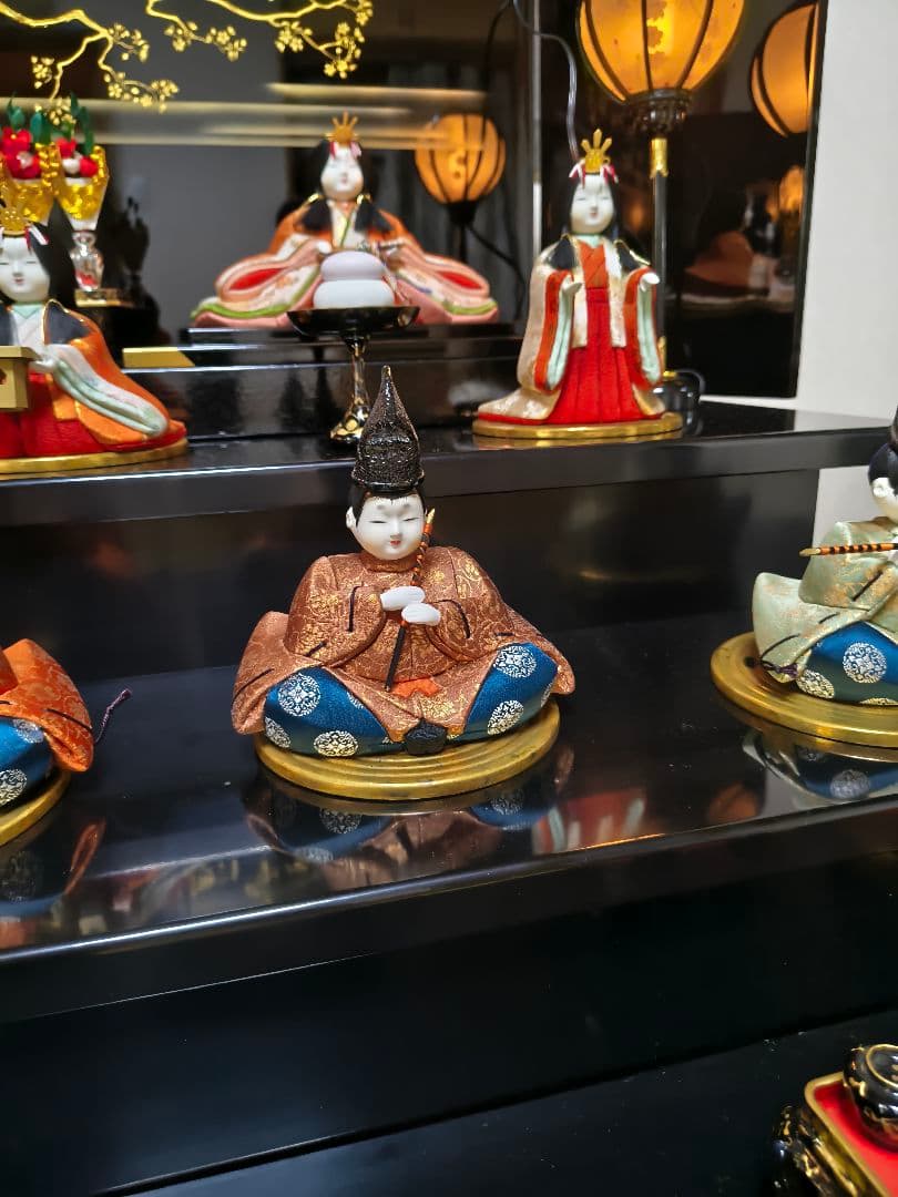 【引き取り限定】雛人形　七段飾り　木目込み　レトロ