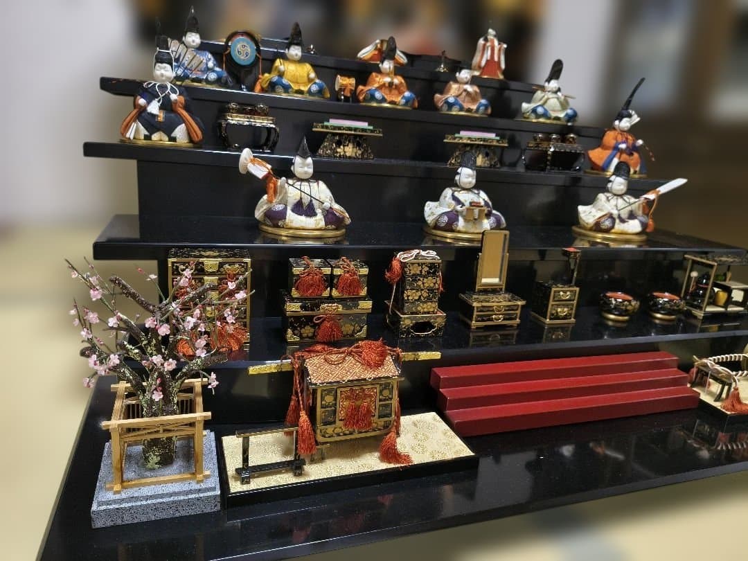 【引き取り限定】雛人形　七段飾り　木目込み　レトロ