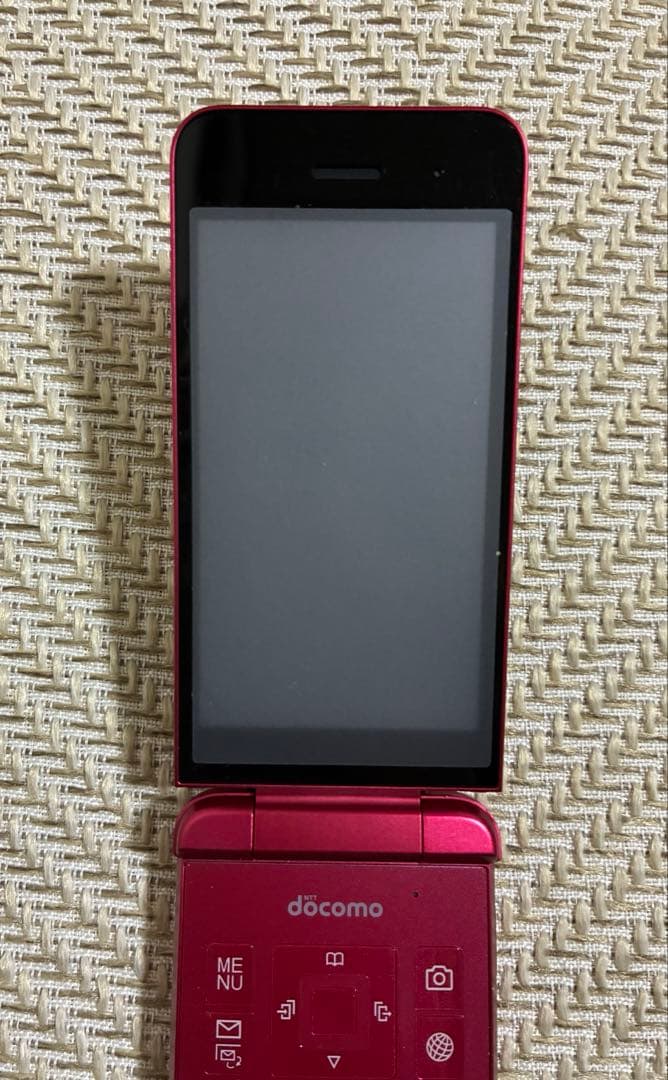 docomo DIGNO KY-42C 本体 レッド ガラホ 充電器付き