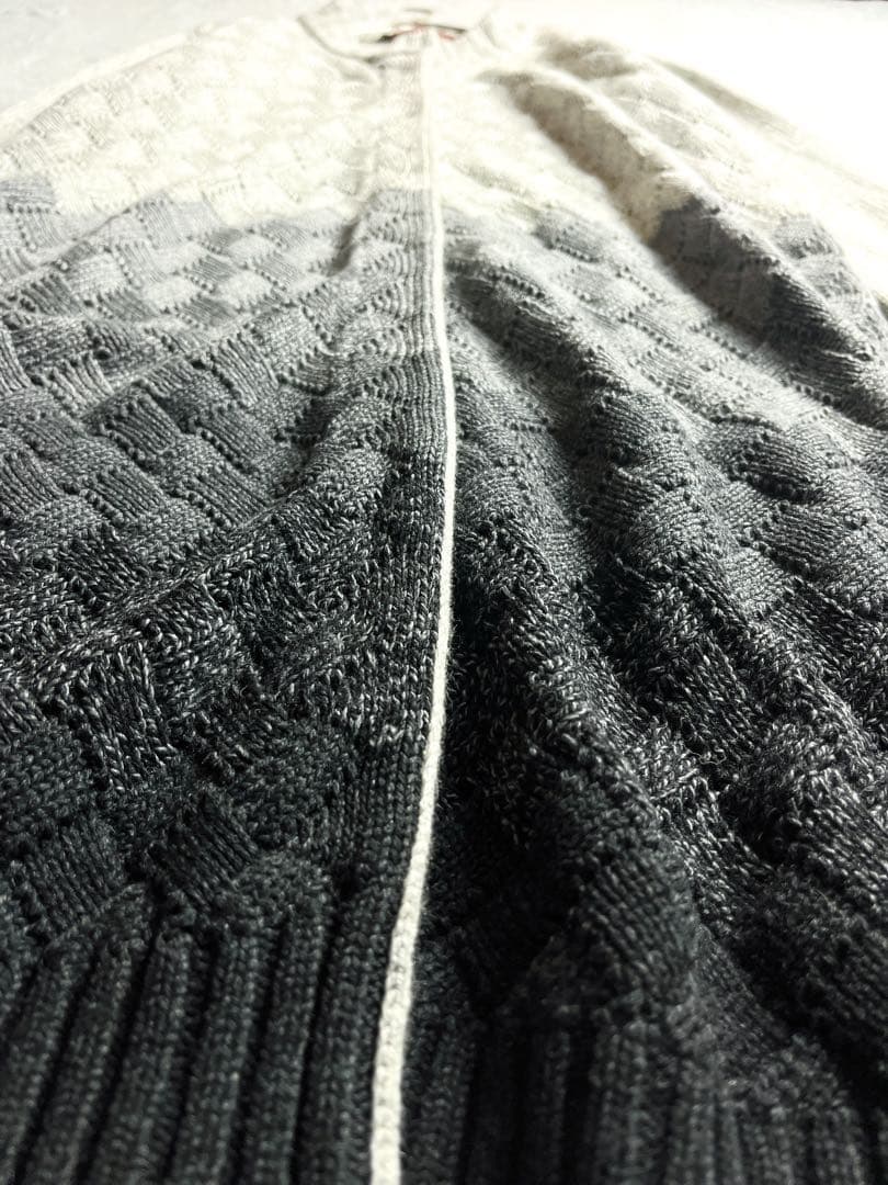 【Max Mara】カシミヤ混 ジャガードニット グラデーションコーディガン