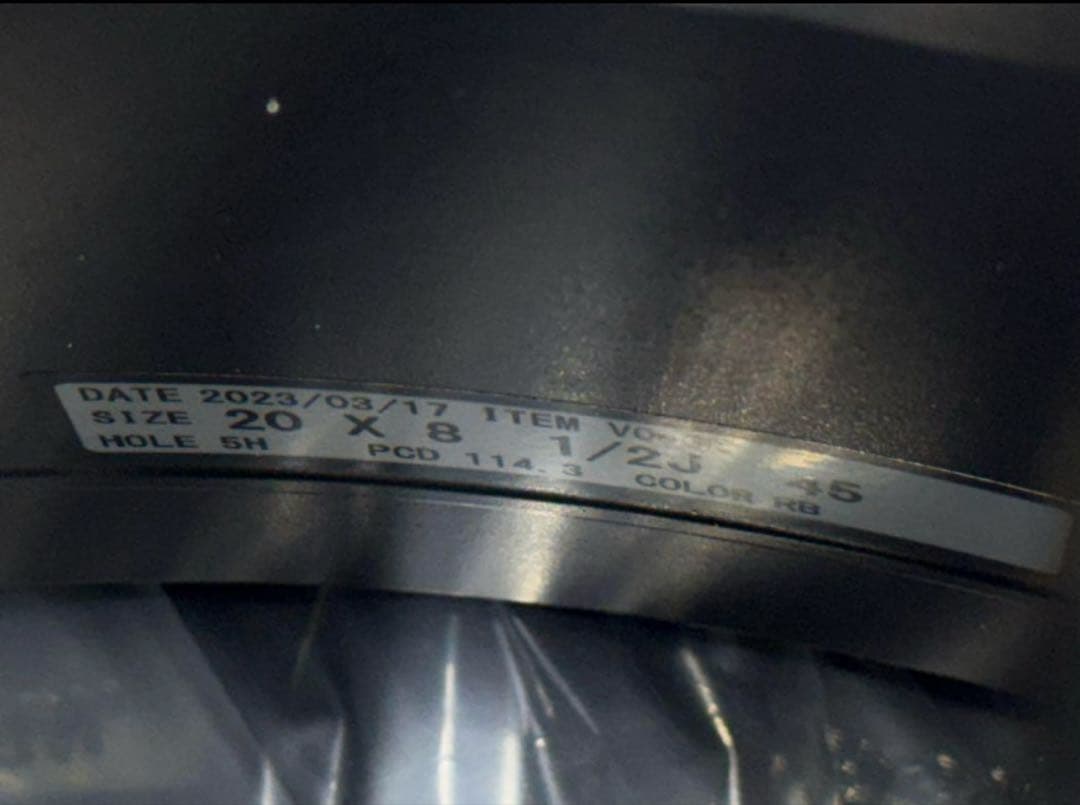 2023年製 20インチ RAYS VERSUS VOUGE レイズ ヴォウジェ